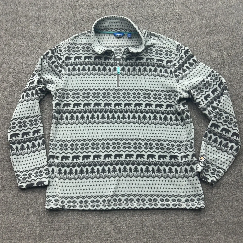 Chubbies The Bear Hug Fleece‎ Quarter Zip Pullover Ski Warm Outdoors Cozy Mens L